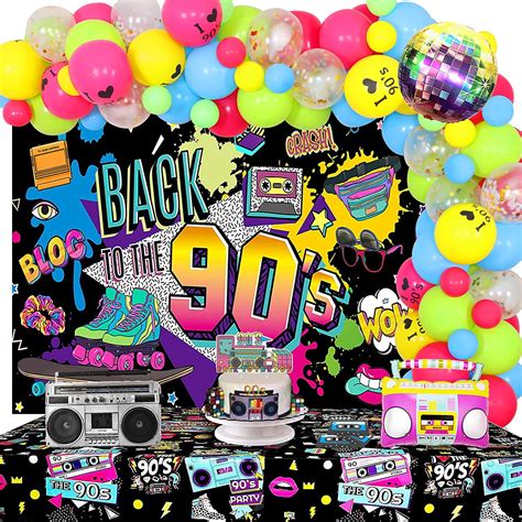 90 themed party|90s party decoration ideas.